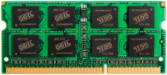 Оперативная память для ноутбука GEIL GS38GB1600C11S [8 ГБ DDR 3, 1600 МГц, 12800 Мб/с, 1.5 В]